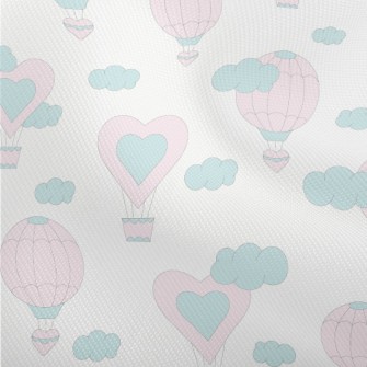 Pink Love Hot Air Balloon Dobby