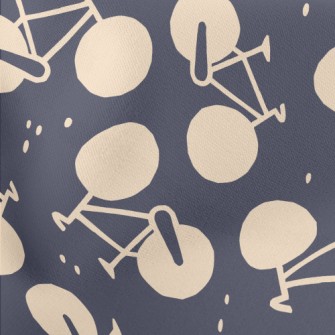 Cute Bicycle Silhouette Stretch Ponte