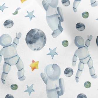Watercolor Space Elements Micro Fleece