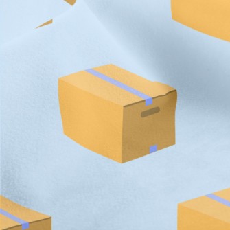 Cartoon Logistics Carton Micro Fleece