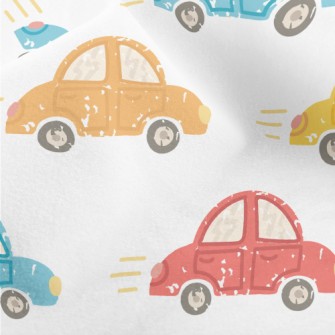 Cute Colorful Cars Micro Fleece