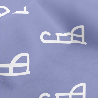 Simple White Sled Micro Fleece