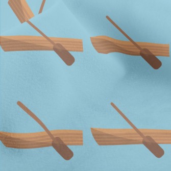 Canoe And Paddle Micro Fleece