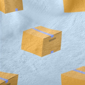 Cartoon Logistics Carton Minky