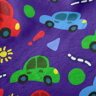 Children&#39;s Car Graffiti Minky