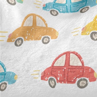 Cute Colorful Cars Minky