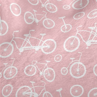 Various Bicycle Silhouettes Minky