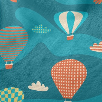 Colorful And Cute Hot Air Ball Minky
