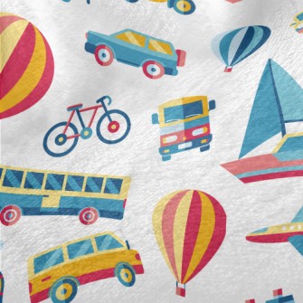 Cartoon Color Matching Transpo Minky