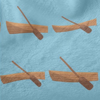 Canoe And Paddle Minky