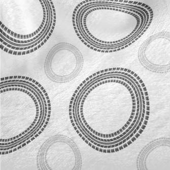 Circular Wheel Print Minky