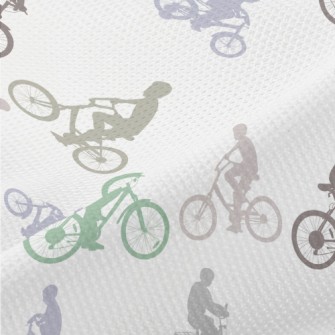 Cyclist Silhouette Piqué