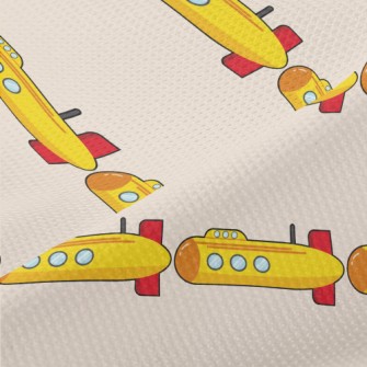 Cartoon Submarine Piqué