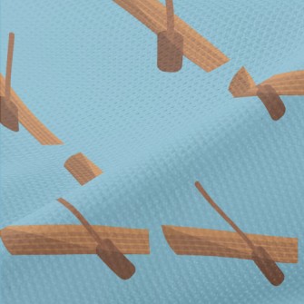 Canoe And Paddle Piqué