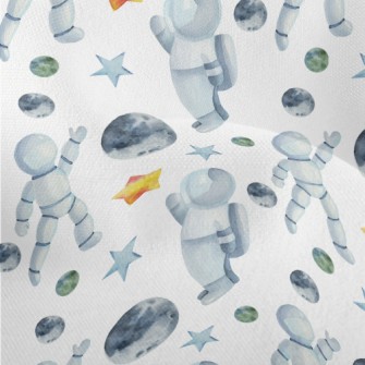 Watercolor Space Elements Lightweight Performance Linen