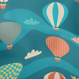 Colorful And Cute Hot Air Ball Lightweight Performance Linen