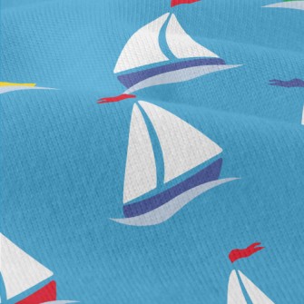 Cute Cartoon Sailboat Modern Jersey