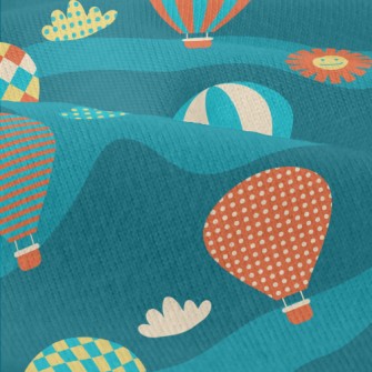 Colorful And Cute Hot Air Ball Modern Jersey
