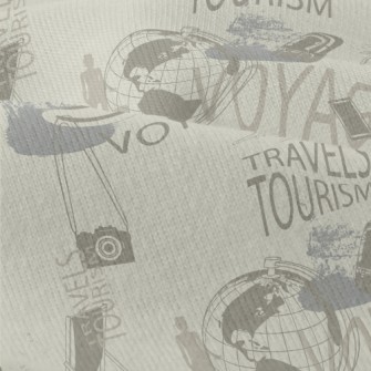 Retro Travel Elements Modern Jersey