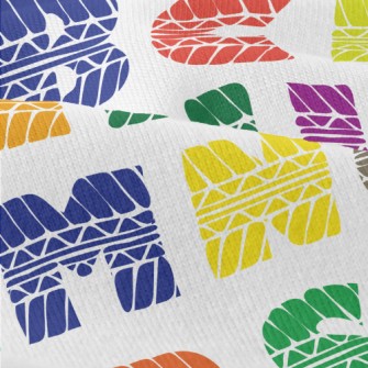 Colored Tire Marks Letters Modern Jersey