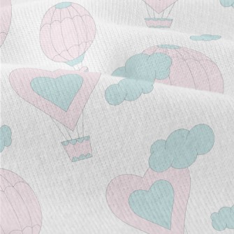 Pink Love Hot Air Balloon Modern Jersey
