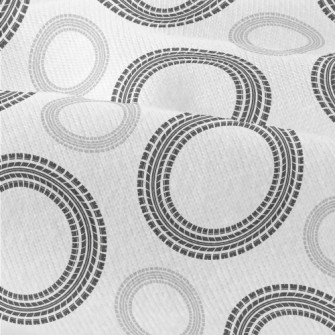 Circular Wheel Print Modern Jersey