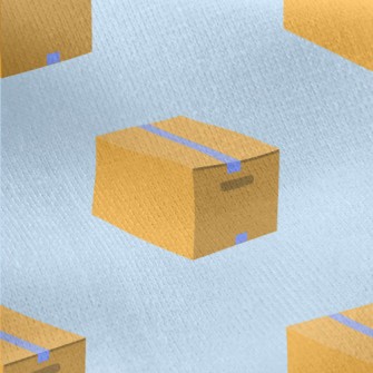 Cartoon Logistics Carton Jersey Backed Fleece