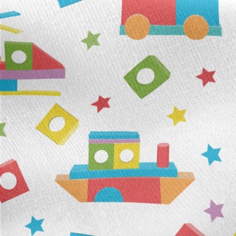 Building Blocks Transportation Jersey Backed Fleece
