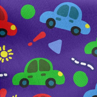 Children&#39;s Car Graffiti Jersey Backed Fleece