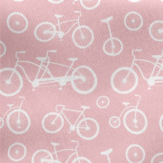 Various Bicycle Silhouettes Jersey Backed Fleece