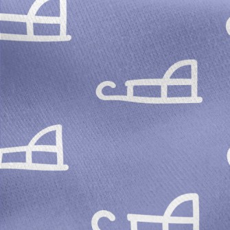 Simple White Sled Jersey Backed Fleece