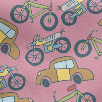 Children&#39;s Transportation  Jersey Backed Fleece