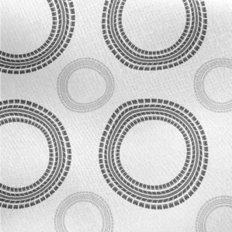 Circular Wheel Print Jersey Backed Fleece