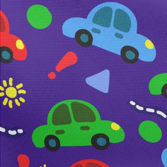 Children&#39;s Car Graffiti Pongee