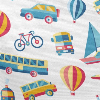 Cartoon Color Matching Transpo Pongee