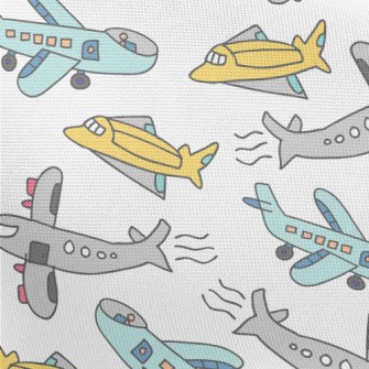 Children&#39;s Airplane Graffi Pongee