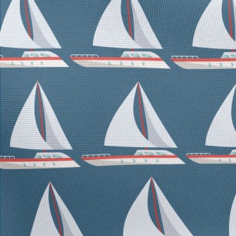 Simple Sailboat Pattern Pongee