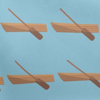 Canoe And Paddle Pongee
