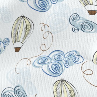 Hand Drawn Hot Air Balloon Doo Stretch Jersey