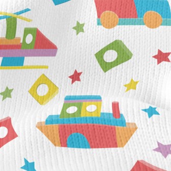 Building Blocks Transportation Stretch Jersey