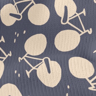 Cute Bicycle Silhouette Stretch Jersey