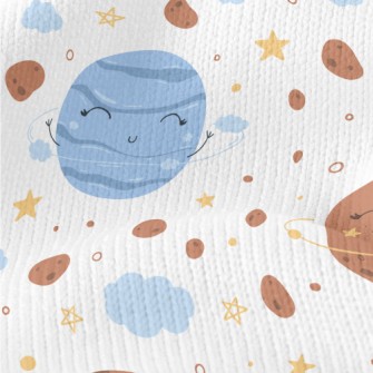 Cute Space Planets Stretch Jersey