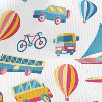 Cartoon Color Matching Transpo Stretch Jersey