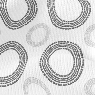 Circular Wheel Print Stretch Jersey