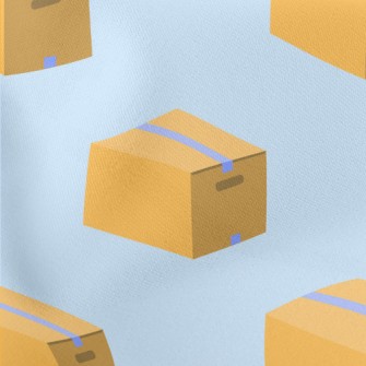 Cartoon Logistics Carton Lightweight Cotton Poplin