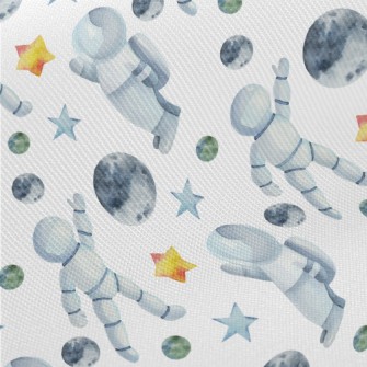 Watercolor Space Elements Midweight Cotton Poplin
