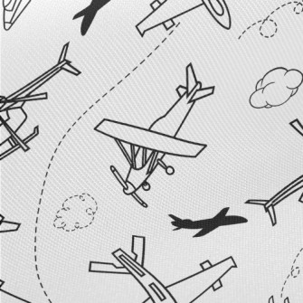 Helicopters And Airplanes Midweight Cotton Poplin