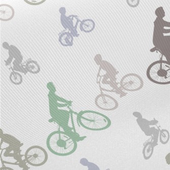 Cyclist Silhouette Midweight Cotton Poplin
