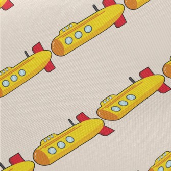 Cartoon Submarine Midweight Cotton Poplin