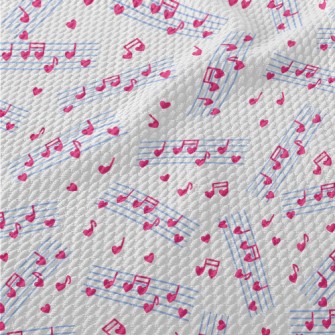 Love Music Notes Birdseye Piqué